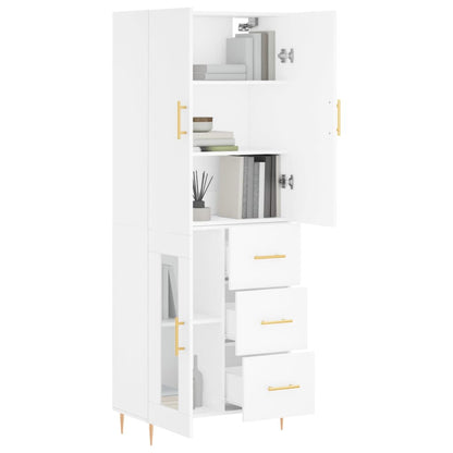 Skap Hvit 69,5x34x180 cm