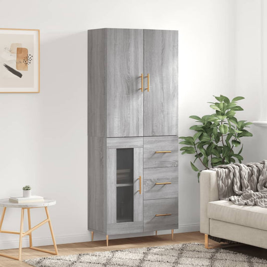 Skap Sonoma Grå 69,5x34x180 cm