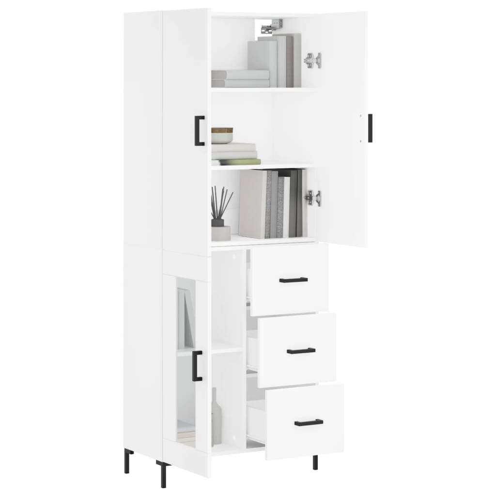 Skap Hvit 69,5x34x180 cm