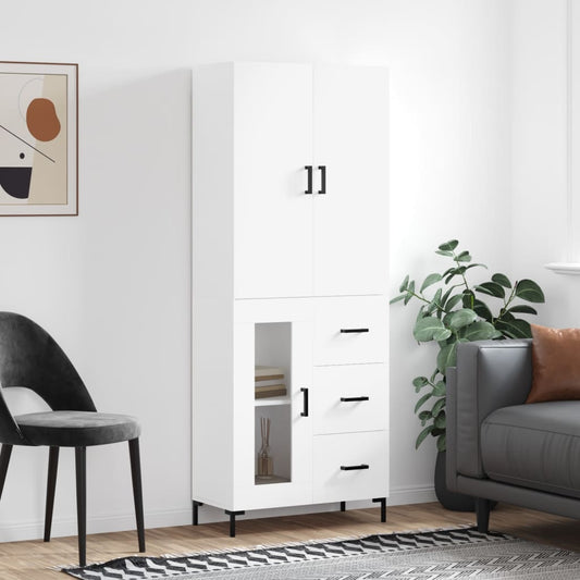 Skap Hvit 69,5x34x180 cm