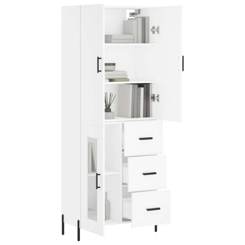 Skap Hvit 69,5x34x180 cm
