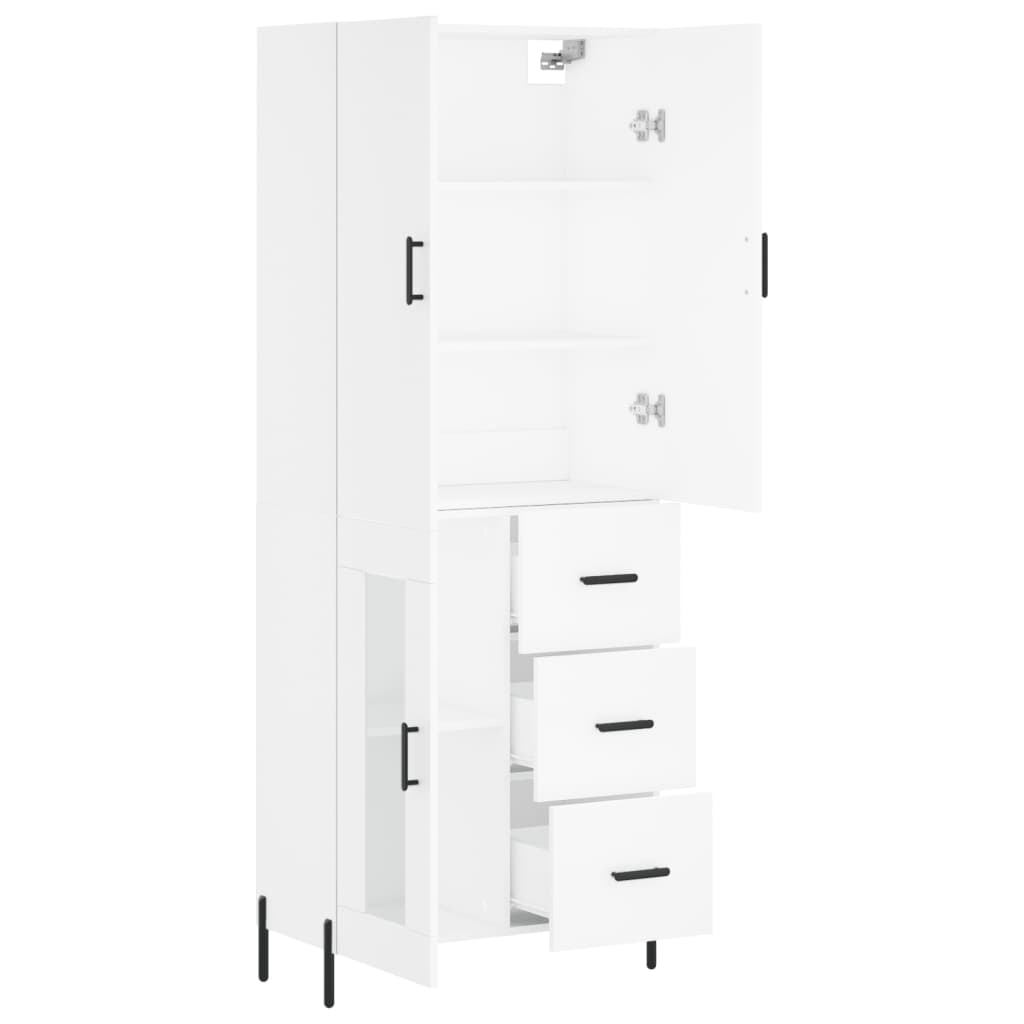 Skap Hvit 69,5x34x180 cm