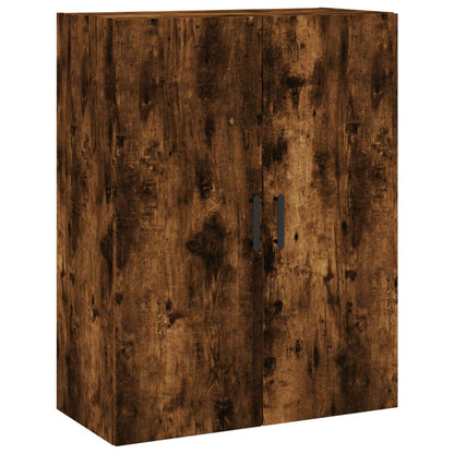 Highboard røkt eik 69,5x34x180 cm konstruert tre