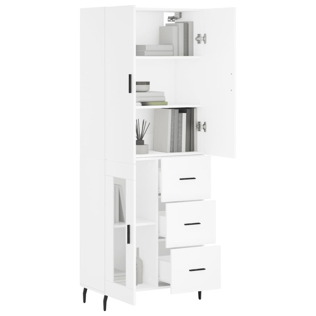 Skap Hvit 69,5x34x180 cm