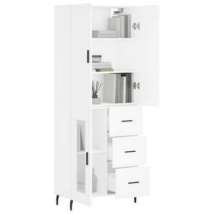 Skap Hvit 69,5x34x180 cm