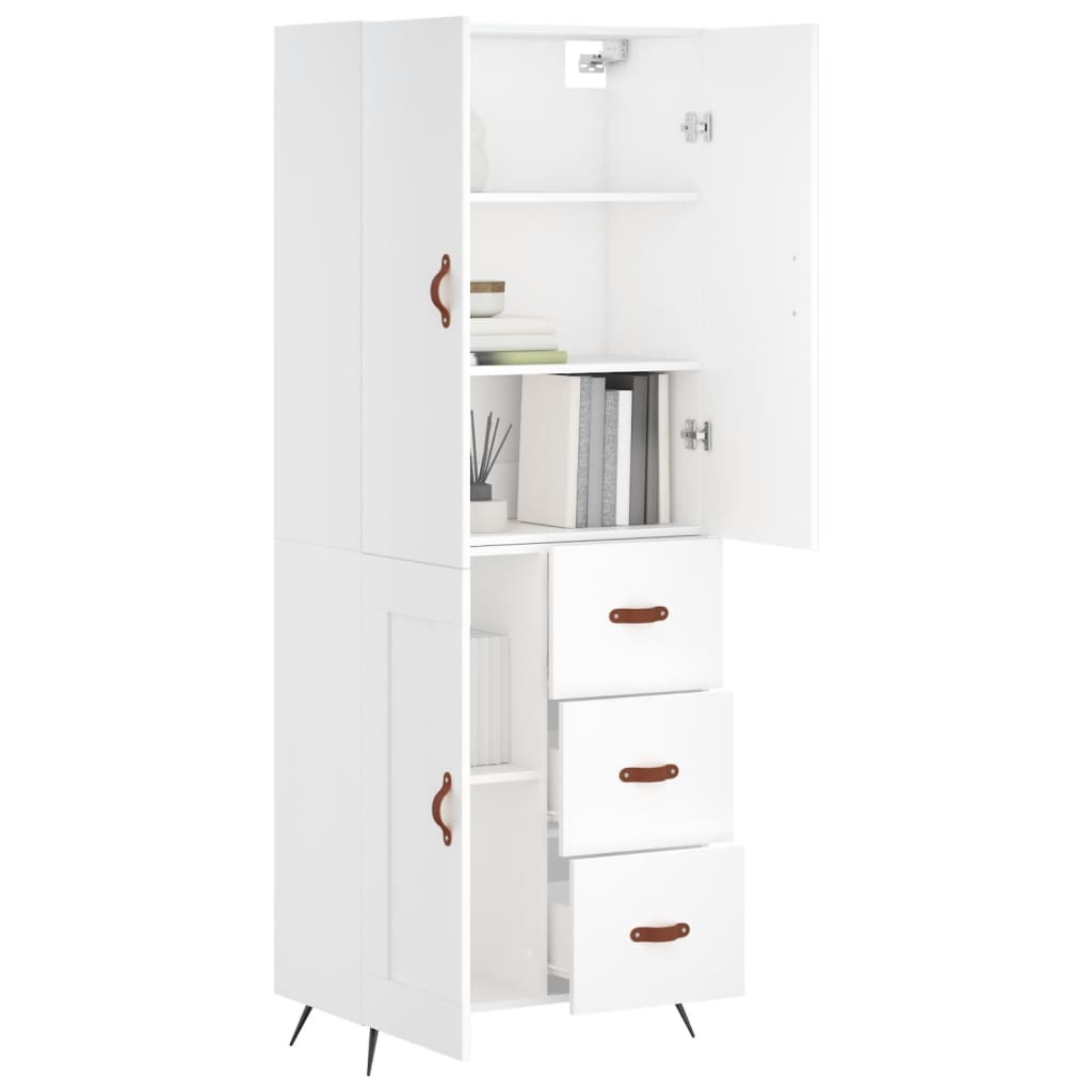 Skap Hvit 69,5x34x180 cm