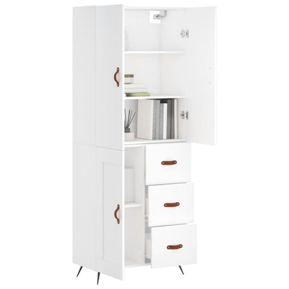 Skap Hvit 69,5x34x180 cm
