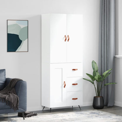 Skap Hvit 69,5x34x180 cm