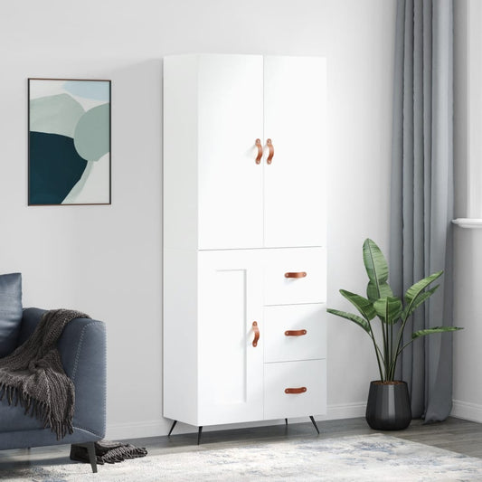 Skap Hvit 69,5x34x180 cm