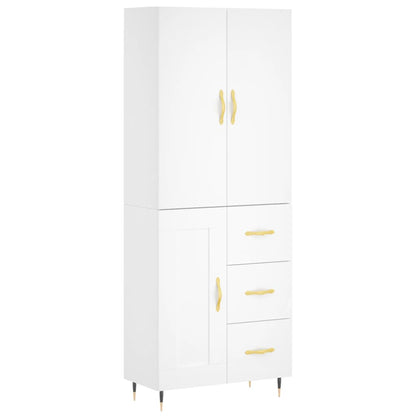 Skap Hvit 69,5x34x180 cm