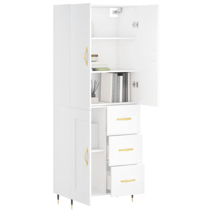 Skap Hvit 69,5x34x180 cm