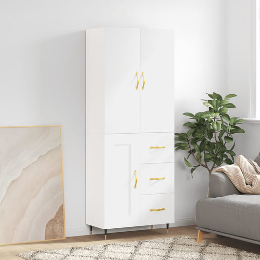 Skap Hvit 69,5x34x180 cm