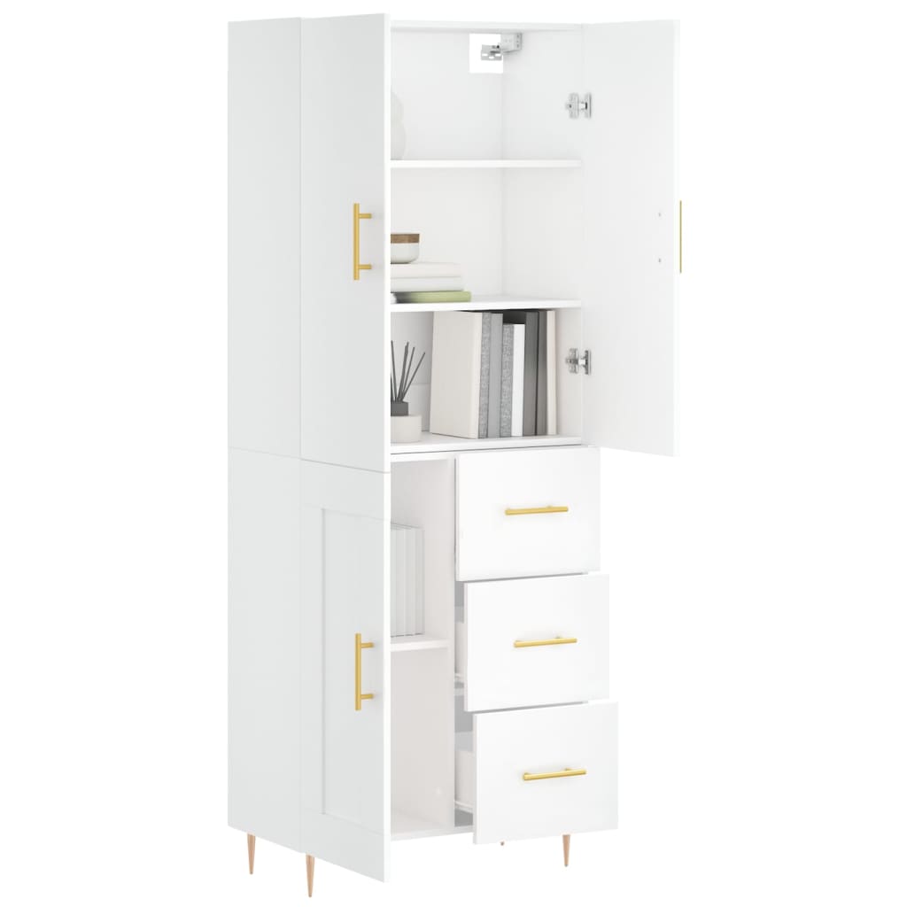 Skap Hvit 69,5x34x180 cm