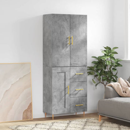 Skap Betonggrå 69,5x34x180 cm