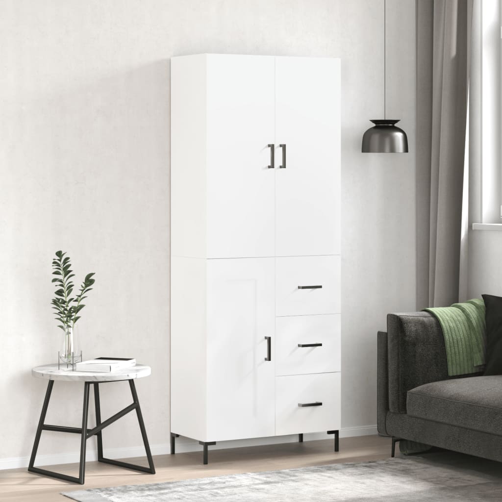 Skap Hvit 69,5x34x180 cm