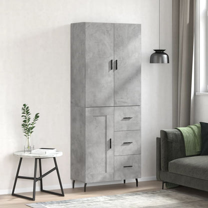 Skap Betonggrå 69,5x34x180 cm