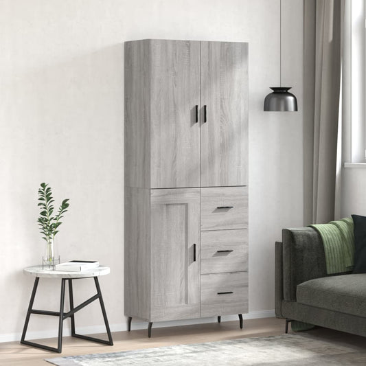 Skap Sonoma Grå 69,5x34x180 cm