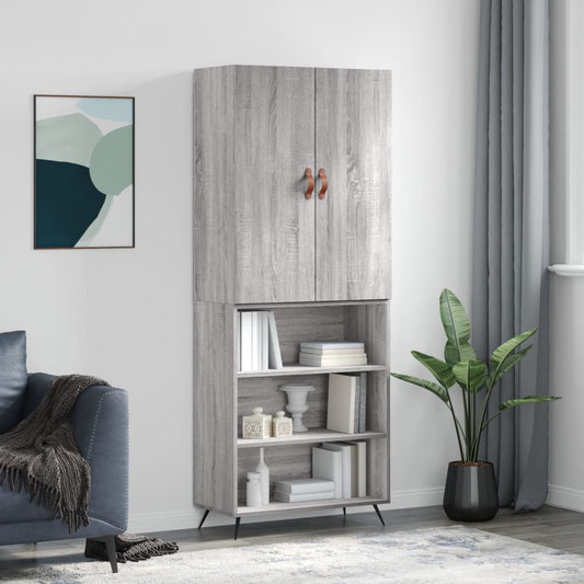 Skap Sonoma Grå 69,5x34x180 cm