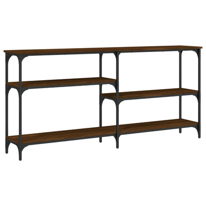 Avlastningsbord konsollbord Brun Eik 160x29x75 cm