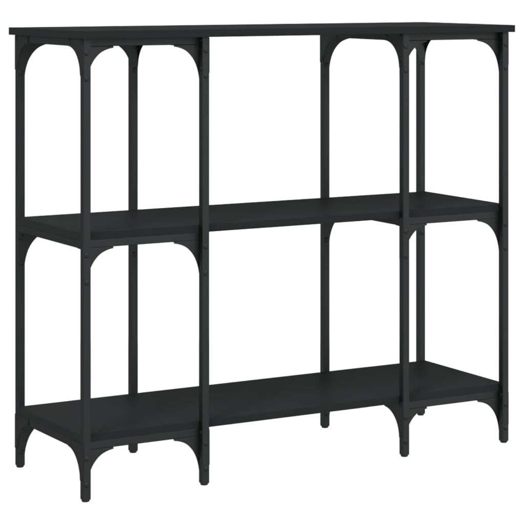 Avlastningsbord Konsollbord Svart 102x35x90 cm