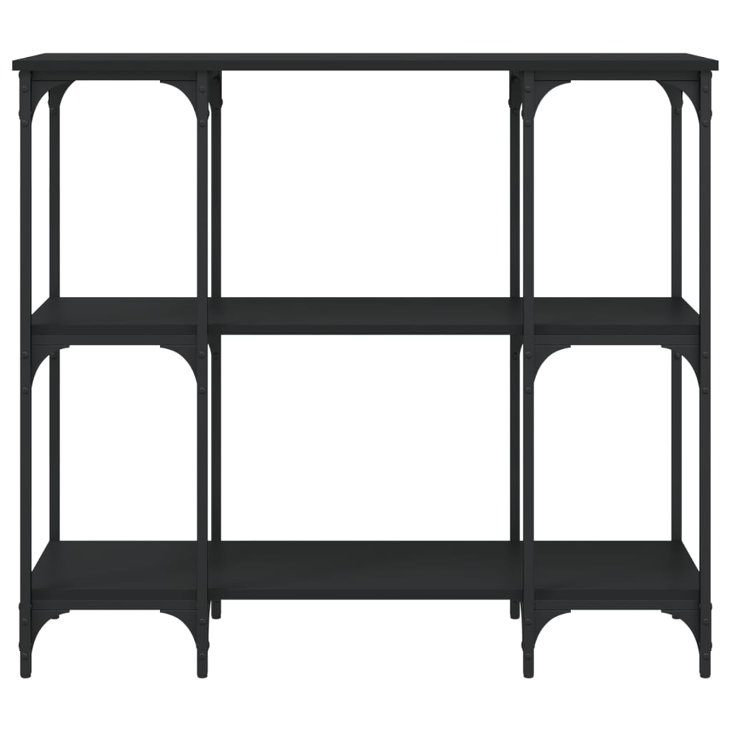 Avlastningsbord Konsollbord Svart 102x35x90 cm