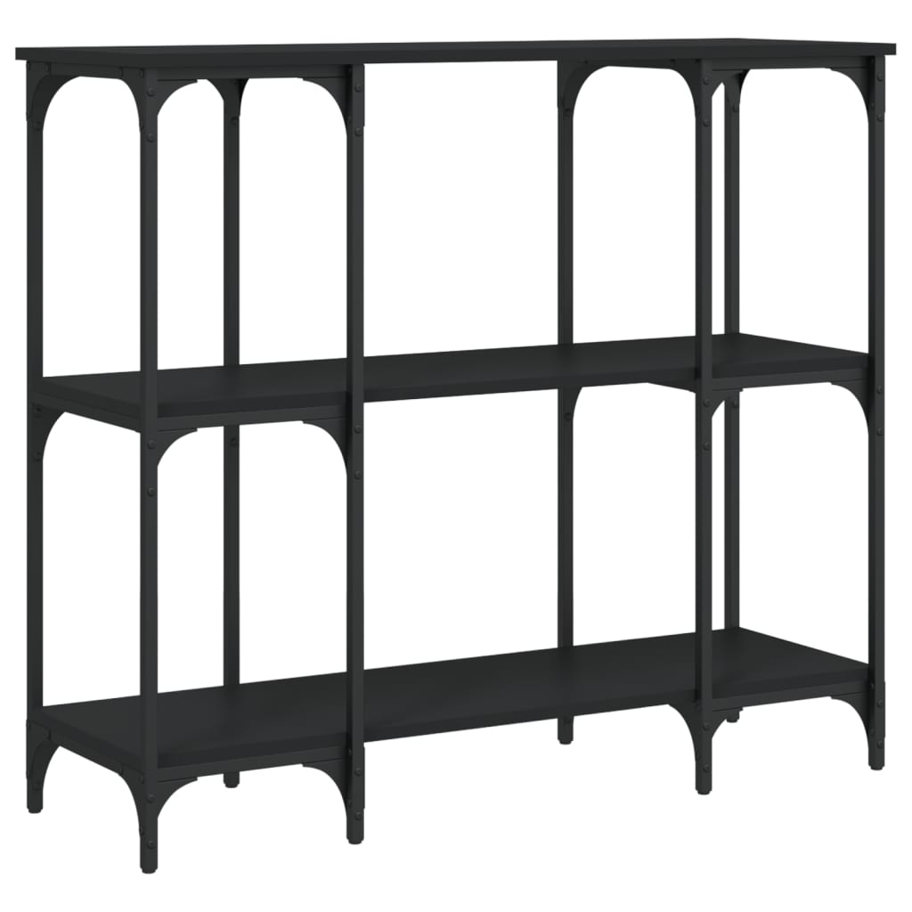 Avlastningsbord Konsollbord Svart 102x35x90 cm