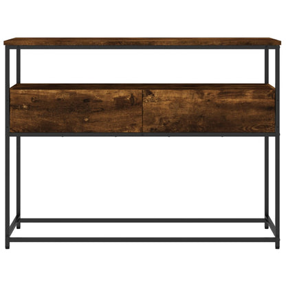Avlastningsbord Konsollbord Røkt Eik 100x40x75 cm