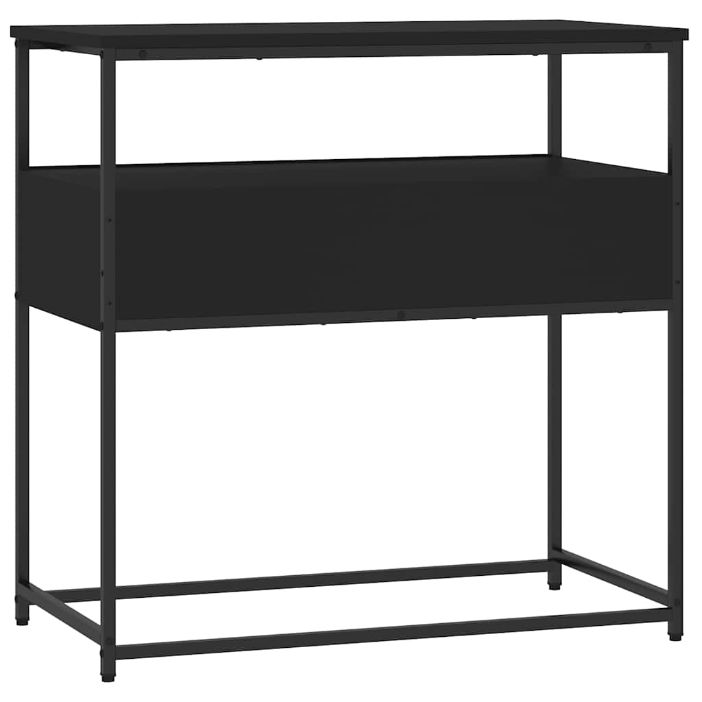 Avlastningsbord Konsollbord Svart 75x40x75 cm