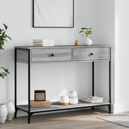 Avlastningsbord konsollbord Sonoma Grå 100x34,5x75 cm