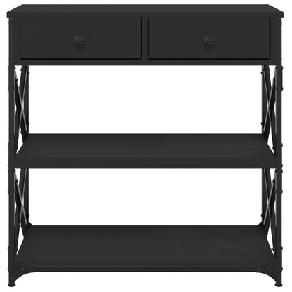 Avlastningsbord Konsollbord Svart 75x28x75 cm