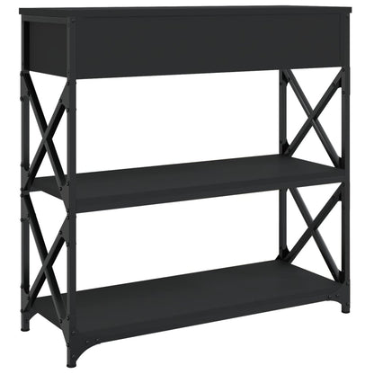 Avlastningsbord Konsollbord Svart 75x28x75 cm