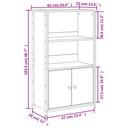 Skap Brun Eik 62x32x103,5 cm