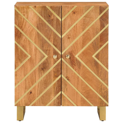TV-Møbel Svart TV-benk Brun 60x33,5x75 cm heltre mango