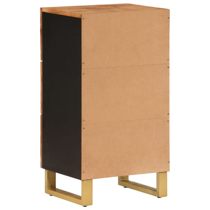 TV-Møbel Svart TV-benk Brun 40x33,5x75 cm heltre mango