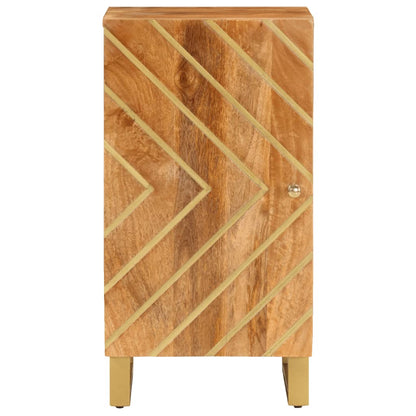 TV-Møbel Svart TV-benk Brun 40x33,5x75 cm heltre mango