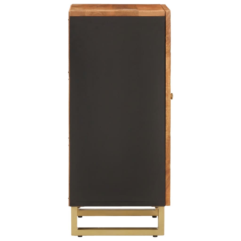 TV-Møbel Svart TV-benk Brun 40x33,5x75 cm heltre mango