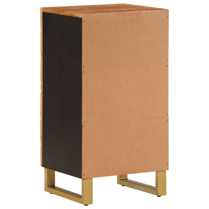 TV-Møbel Svart TV-benk Brun 40x33,5x75 cm heltre mango