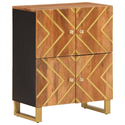 TV-Møbel Svart TV-benk Brun 60x33,5x75 cm heltre mango