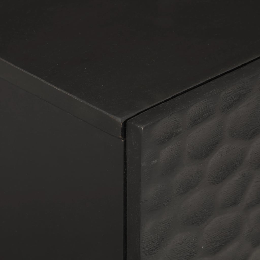 Nattbord Sengbord Svart 40x33x46 cm heltre mangotre