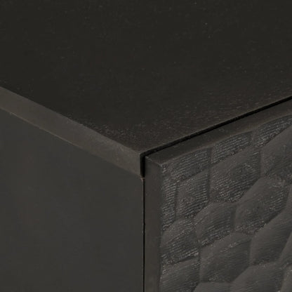 Nattbord Sengbord Svart 50x33x60 cm heltre mangotre