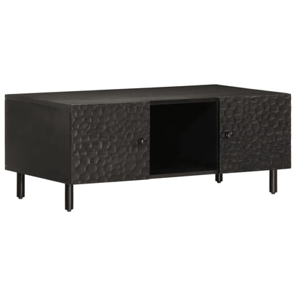 Salongbord Sofabord Svart 100x54x40 cm heltre mango