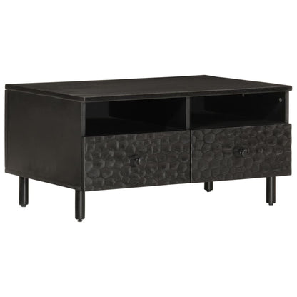 Salongbord Sofabord Svart 80x54x40 cm heltre furu