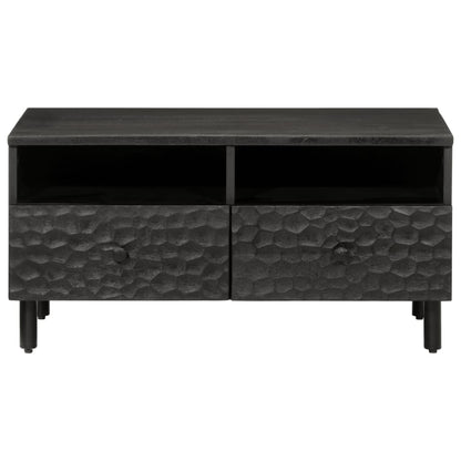 Salongbord Sofabord Svart 80x54x40 cm heltre furu