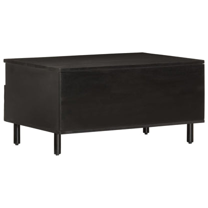 Salongbord Sofabord Svart 80x54x40 cm heltre furu