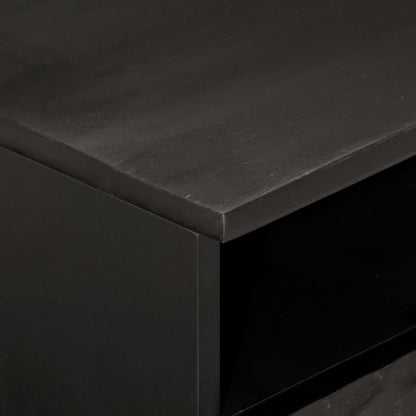 Salongbord Sofabord Svart 80x54x40 cm heltre furu