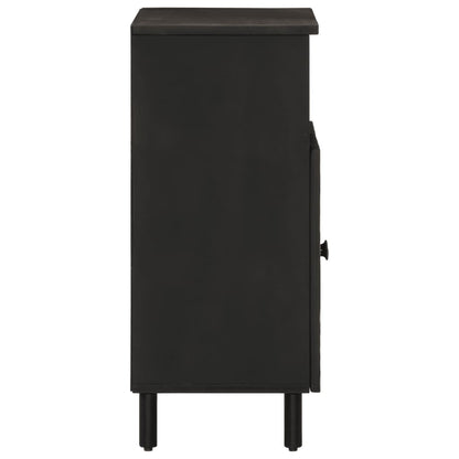 Skap Svart 60x33x75 cm heltre mango
