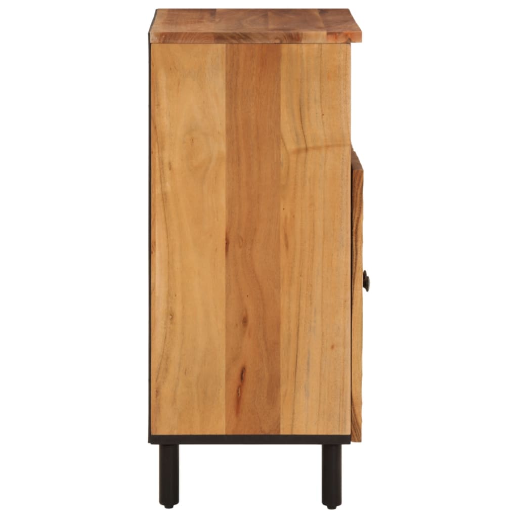Skap heltre akasie 60x33x75 cm