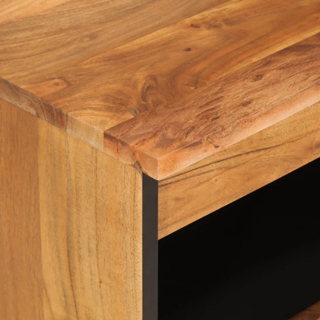 Skap heltre akasie 60x33x75 cm