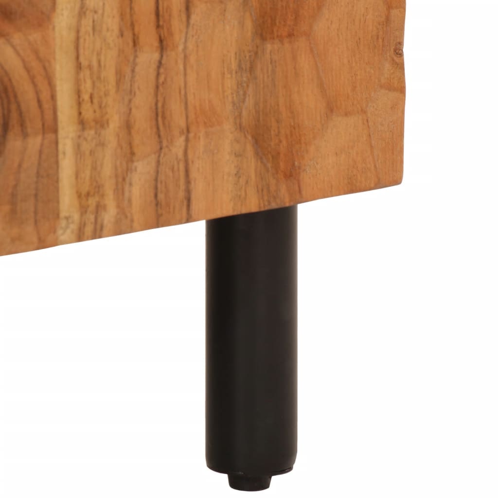 Skap heltre akasie 60x33x75 cm