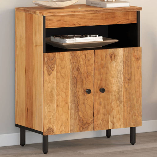Skap heltre akasie 60x33x75 cm